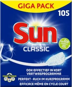 SUN® Sun Vaatwastabletten Classic - 105 Stuks - Voordeelverpakking -Schone Winkel 1003x1200