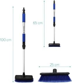 Navaris Telescopische Autowasborstel - Watergevoerde Wasborstel Voor Auto's En Ramen Met Uitschuifbare Lange Handgreep En Zachte Haren - Blauw -Schone Winkel 1037x1200 3