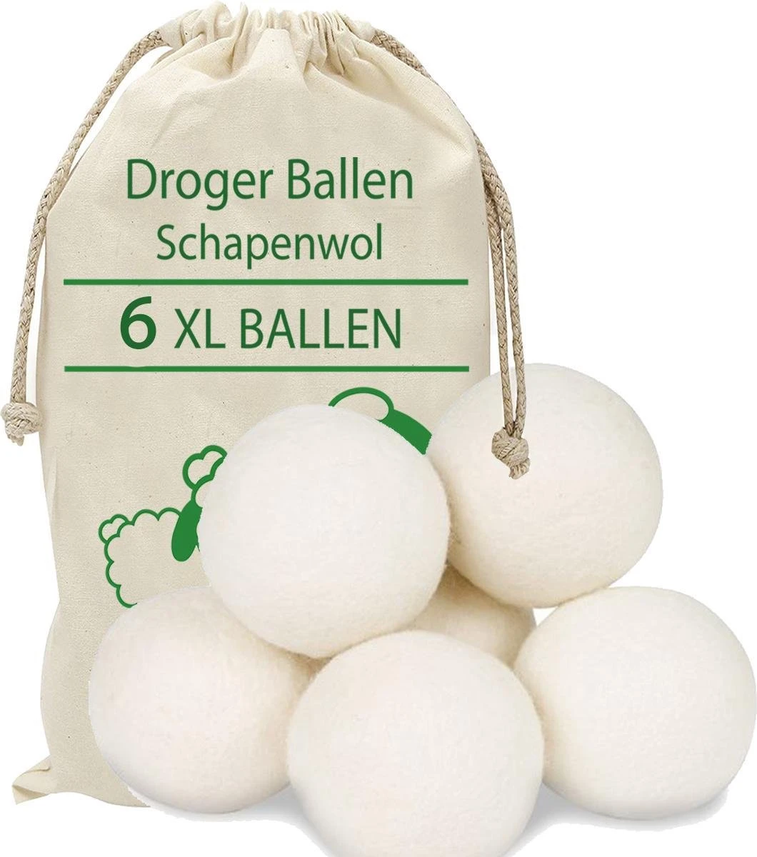 Droger Ballen Wol - Wasdroger Herbruikbare Wollen Droger Ballen - Droogballen Voor Snellere Droogtijd- Set 6 Stuks - Swilix 3 Droger Ballen Wol - Wasdroger Herbruikbare Wollen Droger Ballen - Droogballen Voor Snellere Droogtijd- Set 6 Stuks - Swilix