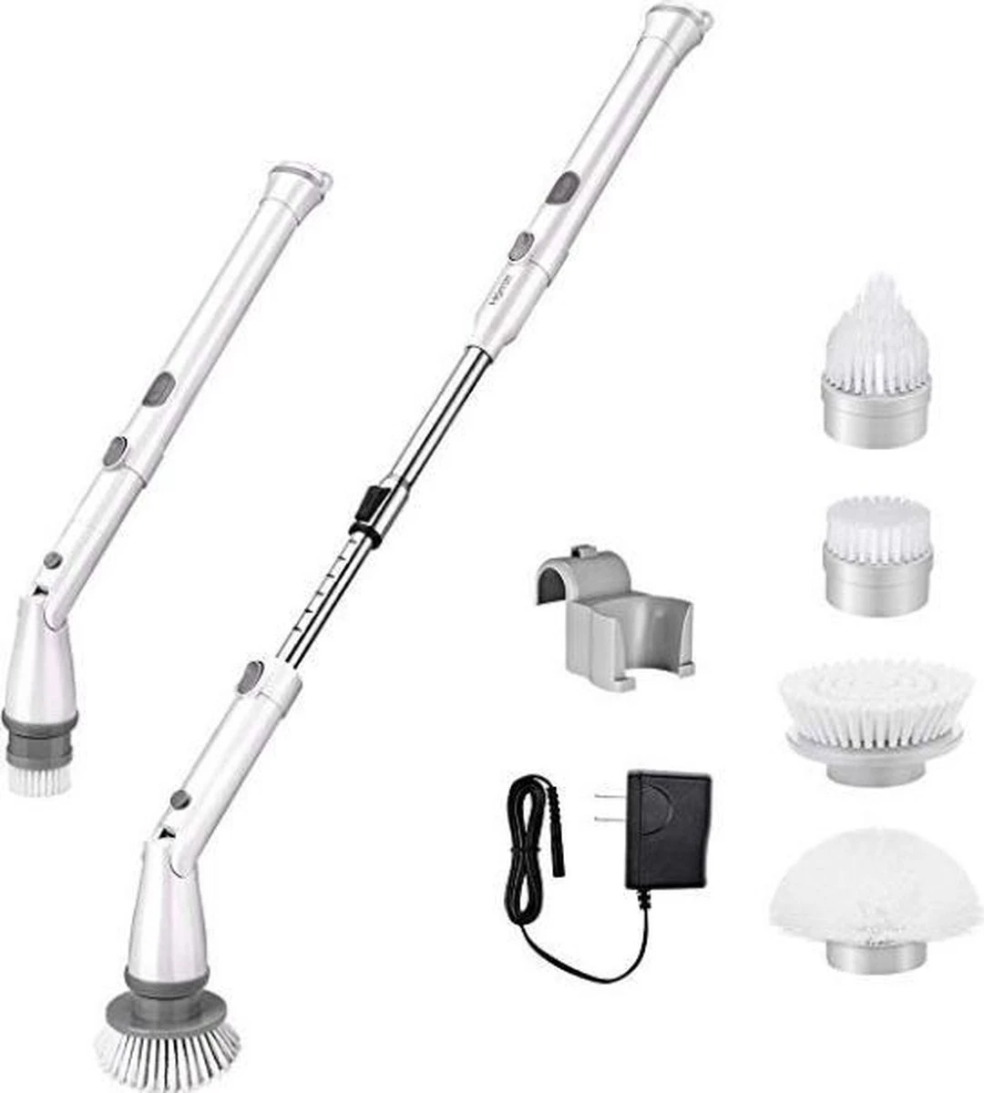 Elektrische Scrubber - Veelzijdige Schrobborstel - Elektrische Schoonmaakborstel - Binnen En Buiten Schoonmaken 4 Elektrische Scrubber - Veelzijdige Schrobborstel - Elektrische Schoonmaakborstel - Binnen En Buiten Schoonmaken - Afbeelding 2