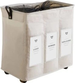 Wasmand 3 Vakken - Hotel Wassorteerder - NL Opdruk & Wielen - Opvouwbaar - Hotel - 100 Liter -Schone Winkel 1086x1200 1