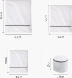 Merkloos Waszak 4 Delig - 1x Groot (50x60 Cm) - 1x Middel ( 40x50cm) - 1x Normaal (30x40cm) - 1x BH (17x15cm) -Schone Winkel 1109x1200 1