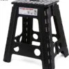 Merkloos Verdikt Kunststof Klapkruk-draagbaar-opvouwbare Kruk-Met Antislip Oppervlak Zwart 29x22cmx45cm -Schone Winkel 1109x1200 2