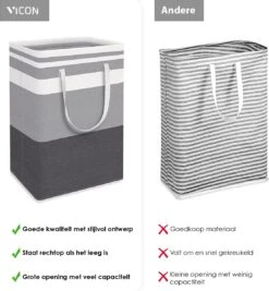 Draagbare Wasmand Met Versterkte Handgrepen - Set Van 3 X 75L Inhoud - Opvouwbaar - Waszakken Voor Wasgoed - Wassorteerder - Organizer Kleding - Wasbox 14 Draagbare Wasmand Met Versterkte Handgrepen - Set Van 3 X 75L Inhoud - Opvouwbaar - Waszakken Voor Wasgoed - Wassorteerder - Organizer Kleding - Wasbox -Schone Winkel 1111x1200 1