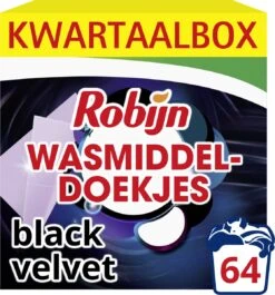 Robijn Classics Black Velvet Wasmiddeldoekjes - 4 X 16 Wasstrips - Voordeelverpakking -Schone Winkel 1117x1200 1