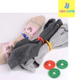 Sokhero - Sokken Waszak Cadeau - Wassen Sok Organiser - Wasmachine Sock Clips Wasnet - Ideale Praktische Knijpers Waslijn - Drogen Huishouden Wasknijpers - (15 Stuks 5 Kleuren Voor Sokken) -Schone Winkel 1123x1200