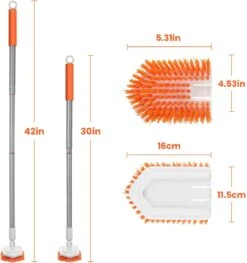 Merkloos Badkamer Reinigingsborstel - Badkamerschrobborstel - Reinigingsborstel - Met Afneembare Telescopische Handgreep En 180° Verstelbare Gezamenlijke Reinigingsborstel - Lange Steel 107 Cm 13 Merkloos Badkamer Reinigingsborstel - Badkamerschrobborstel - Reinigingsborstel - Met Afneembare Telescopische Handgreep En 180° Verstelbare Gezamenlijke Reinigingsborstel - Lange Steel 107 Cm -Schone Winkel 1126x1200