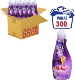 Nieuwe Producten 17 Robijn Creations Wasverzachter VOORDEELVERPAKKING 6X 1,25L. 300 Wasbeurten "Paarse Orchidee & Bosbessen"