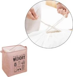 Merkloos Wasmand XL - Roze - 43 X 32 X 50 Cm - Opbergzak Kleding En Dekbed - Wasmand Groot - Multifunctionele XL Opbergtas - Speelgoedzak - Speelgoed Opberger Opbergzak - Kleding Waszak -Schone Winkel 1141x1200 2