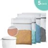 ForDig Wasnet Waszakjes (5 Stuks) Voor Lingerie En Fijne Was - Geschikt Voor Wasmachine - Met Rits - Wit -Schone Winkel 1147x1200 1