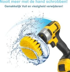 Kibani 9 Delige Borstelset Voor Boormachine - Wit, Rood, Geel - Voor Wielen, Tapijt, Bekleding, Beton En Steen | Schrobborstel – Boorborstel – Schuurborstel - Borstel Boormachine – Schoonmaakborstel – Reinigingsborstel – Tapijtreiniger - Borstelset -Schone Winkel 1178x1200 8