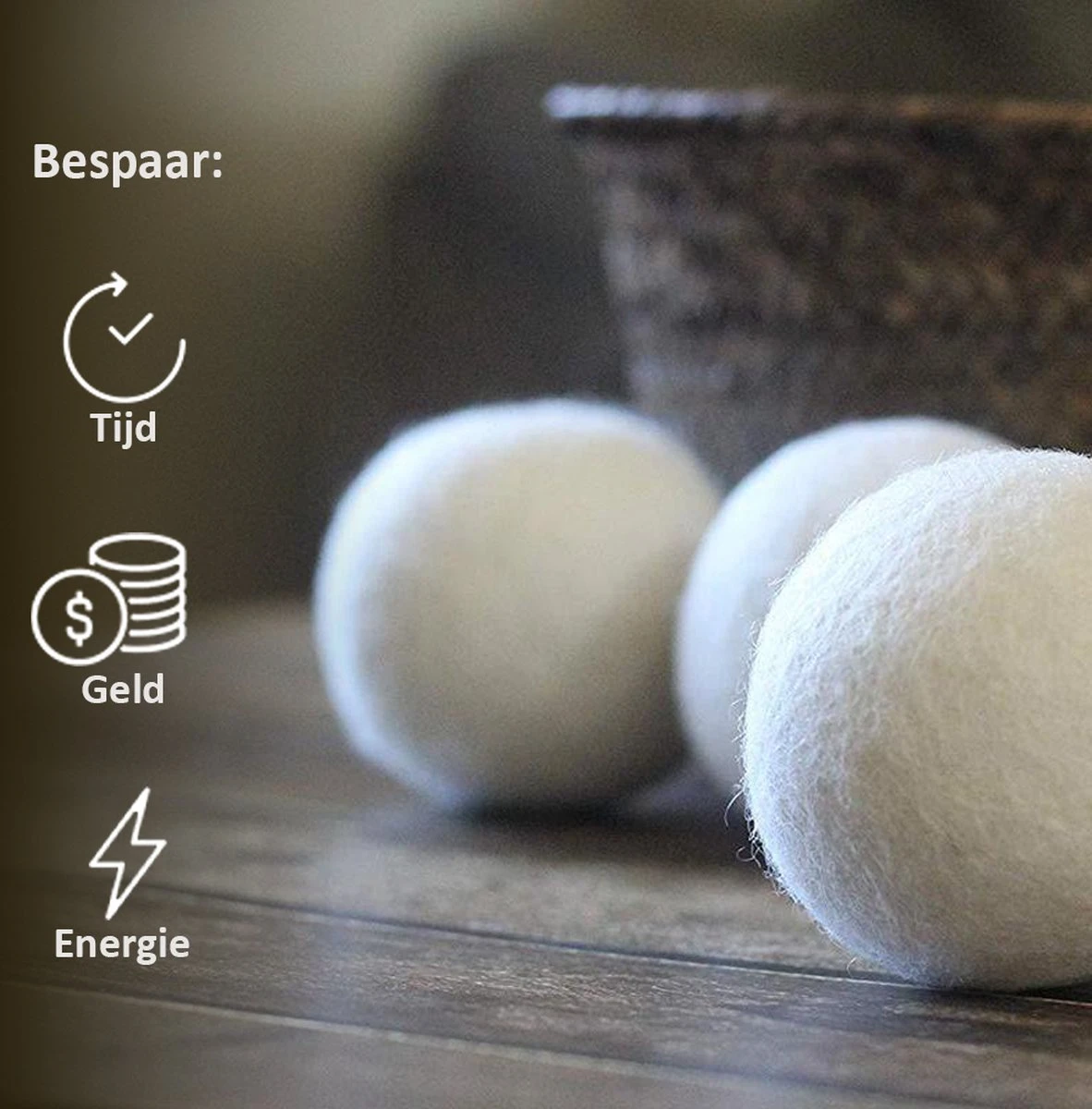 Droger Ballen Wol - Wasdroger Herbruikbare Wollen Droger Ballen - Droogballen Voor Snellere Droogtijd- Set 6 Stuks - Swilix 5 Droger Ballen Wol - Wasdroger Herbruikbare Wollen Droger Ballen - Droogballen Voor Snellere Droogtijd- Set 6 Stuks - Swilix - Afbeelding 3