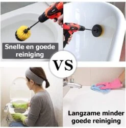 ESSIBLE Schrobborstel - Polypropyleen - Borstel Boormachine - Schrobborstel - Schuurborstel - Automatische Reiniging - 3 Delige Borstelset Voor Boormachine -Schone Winkel 1185x1200 2