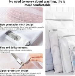 BOTC Waszakken - Wasnetten - Set Van 5 - Bescherm Je Wasgoed En Wasmachine - Transparant 15 BOTC Waszakken - Wasnetten - Set Van 5 - Bescherm Je Wasgoed En Wasmachine - Transparant -Schone Winkel 1187x1200