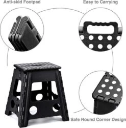 Buxibo - Kruk - Krukje - Keukentrap - Keukentrapje - Opvouwbaar Trapje - Keuken/Badkamer/Schuur Trapje - 29 X 24 X 40cm -Schone Winkel 1187x1200 4