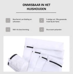 Merkloos Waszakken | Set Van 5 Waszakjes Met Rits - Waszak - Wasnet - Kledingzakjes - BH Was Zakjes - Laundry Bag Set Voor Ondergoed - Kleding - Delicaat Wasgoed - Wasmachine Zakjes - Wasgoed -Schone Winkel 1192x1200 3