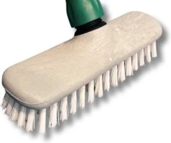 MAUS Luiwagen Met Steel - Schrobborstel 25 Cm. Polyamide Wit - Schrobber Met Steel - Made In EU -Schone Winkel 1200x1002