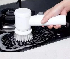 Apeiron Elektrische Schoonmaakborstel - Poetsmachine - Poliermachine - Schrobborstel - Handborstel - Werkborstel - Schrobber - Boorborstel - Wasborstel - Schoonmaakmiddelen - Reinigingsborstel - 3 Opzetstukken -Schone Winkel 1200x1009 4