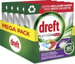 Dreft Platinum Plus All In One Machine Clean - Vaatwastabletten - 80 Tabletten -Schone Winkel 1200x1027 1