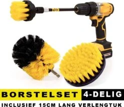 Professionele 4 Delige Borstelset Voor De Boormachine Incl. Verlengstuk, Deze Schoonmaak Schuurborstel Elektrisch Opzetborstel Schrobborstel Set Is Geschikt Als Schrobber Voor Badkamer, Auto, Keuken En Tuin 15 Professionele 4 Delige Borstelset Voor De Boormachine Incl. Verlengstuk, Deze Schoonmaak Schuurborstel Elektrisch Opzetborstel Schrobborstel Set Is Geschikt Als Schrobber Voor Badkamer, Auto, Keuken En Tuin -Schone Winkel 1200x1034 2