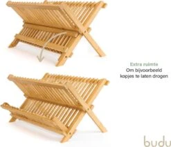 Budu Afdruiprek - Afdruiprekje Van Bamboe Hout - Afdruiprek Voor Afwas - Vaatwasrek - Keukenrek - Inklapbaar - Opvouwbaar - 10 Budu Afdruiprek - Afdruiprekje Van Bamboe Hout - Afdruiprek Voor Afwas - Vaatwasrek - Keukenrek - Inklapbaar - Opvouwbaar - -Schone Winkel 1200x1037 1