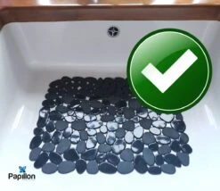 Merkloos Papillon - Gootsteenmat - 40x30 Cm - Kiezels Zwart -Schone Winkel 1200x1039 1