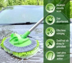 Merkloos Professionele Telescopische Wasborstel + Tonova Pen - Auto Schoonmaakborstel - Anti Slip - Auto, Caravan & Camper - Uitschuifbaar - Groen -Schone Winkel 1200x1042 1