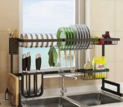 Sens Design Afwasrek Zwart - Afdruiprek - 82,5 Cm - RVS -Schone Winkel 1200x1042