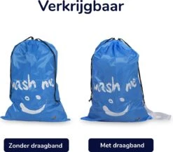 Wonair - Grote Waszak - 60x90cm - Hemelsblauw - Met Trekkoord En Draagband -Schone Winkel 1200x1055 3