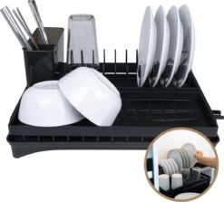 Baulk® - Afdruiprek - Afdruiprek Met Lekbak - Afwas - Droogrek Afwas - RVS - Bestekbak - Modern -Schone Winkel 1200x1084 4