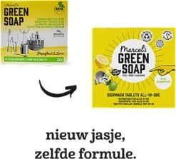 Marcel's Green Soap Vaatwastabletten Grapefruit & Limoen - 25 Stuks -Schone Winkel 1200x1085 1