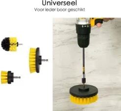 Professionele 4 Delige Borstelset Voor De Boormachine Incl. Verlengstuk, Deze Schoonmaak Schuurborstel Elektrisch Opzetborstel Schrobborstel Set Is Geschikt Als Schrobber Voor Badkamer, Auto, Keuken En Tuin 17 Professionele 4 Delige Borstelset Voor De Boormachine Incl. Verlengstuk, Deze Schoonmaak Schuurborstel Elektrisch Opzetborstel Schrobborstel Set Is Geschikt Als Schrobber Voor Badkamer, Auto, Keuken En Tuin -Schone Winkel 1200x1105 1