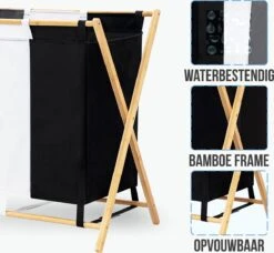 Strex Wasmand Met 3 Vakken 143L - Opklapbaar - Wassorteerder -Schone Winkel 1200x1108 1