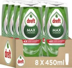 Dreft MaxPower - Vloeibaar Afwasmiddel - Voordeelverpakking 8 X 450 Ml -Schone Winkel 1200x1124 3