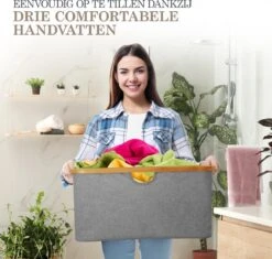 MIRI Opvouwbare Wasmand – Heupwasmand – Wasmanden – Opbergmand – Wasbox – 45L – Bamboe – Laundry Basket -Schone Winkel 1200x1141 5