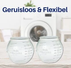 Waspakket - 6 Drogerballen - 2 Wasbollen - Maatschepje - Wasdoekje - Doseerbol - Wasbol - Doseerbollen -Schone Winkel 1200x1143 1