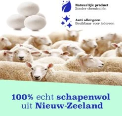 Casa Calma Drogerballen (6 Stuks) - Inclusief Opbergzakje - 100% Natuurlijk Schapenwol - Droger Ballen - Zero Waste Wasverzachter Bollen - Energiebesparend Drogen Met Droogbollen - Dryer Balls - Diervriendelijk & Milieuvriendelijk - Energie Besparen -Schone Winkel 1200x1146