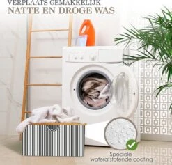 MIRI Opvouwbare Wasmand – Heupwasmand – Gestreept – Wasmanden – Opbergmand – Wasbox – 45L – Bamboe – Laundry Basket 15 MIRI Opvouwbare Wasmand – Heupwasmand – Gestreept – Wasmanden – Opbergmand – Wasbox – 45L – Bamboe – Laundry Basket -Schone Winkel 1200x1150 10