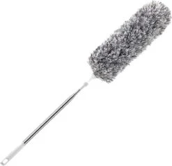 Fain® Plumeau Met Telescoopsteel – Grijs – 80 Tot 240 Cm - Uitschuifbaar – Wasbaar - Flexibel 360° Draaibaar – Duster - Microvezel Ragebol -Schone Winkel 1200x1163 2