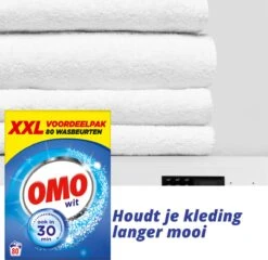 Omo Wit XXL Waspoeder 80 Wasbeurten 20 Omo Wit XXL Waspoeder 80 Wasbeurten -Schone Winkel 1200x1165 2