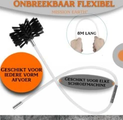Schoorsteenveegset - 8 Meter - 2 Borstelkoppen - Professioneel - Schoorsteen Borstel - Veegkit - Haardset Voor Houtkachel - Flexibel - Schoorsteenveger - Pelletkachel Accessoires - Schoorsteen Reiniger - Geschikt Voor Boormachines -Schone Winkel 1200x1167 4