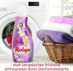 Robijn Creations Paarse Orchidee & Bosbessen Wasverzachter - 8 X 30 Wasbeurten - Voordeelverpakking -Schone Winkel 1200x1169 1