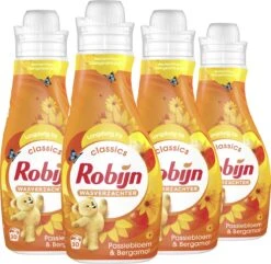 Robijn Classics Passiebloem & Bergamot Wasverzachter - 4 X 30 Wasbeurten - Voordeelverpakking -Schone Winkel 1200x1169 4