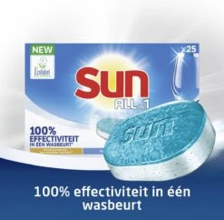 SUN® Sun All-in-1 Normaal Vaatwastabletten - 7 X 25 Tabletten - Voordeelverpakking -Schone Winkel 1200x1176 2