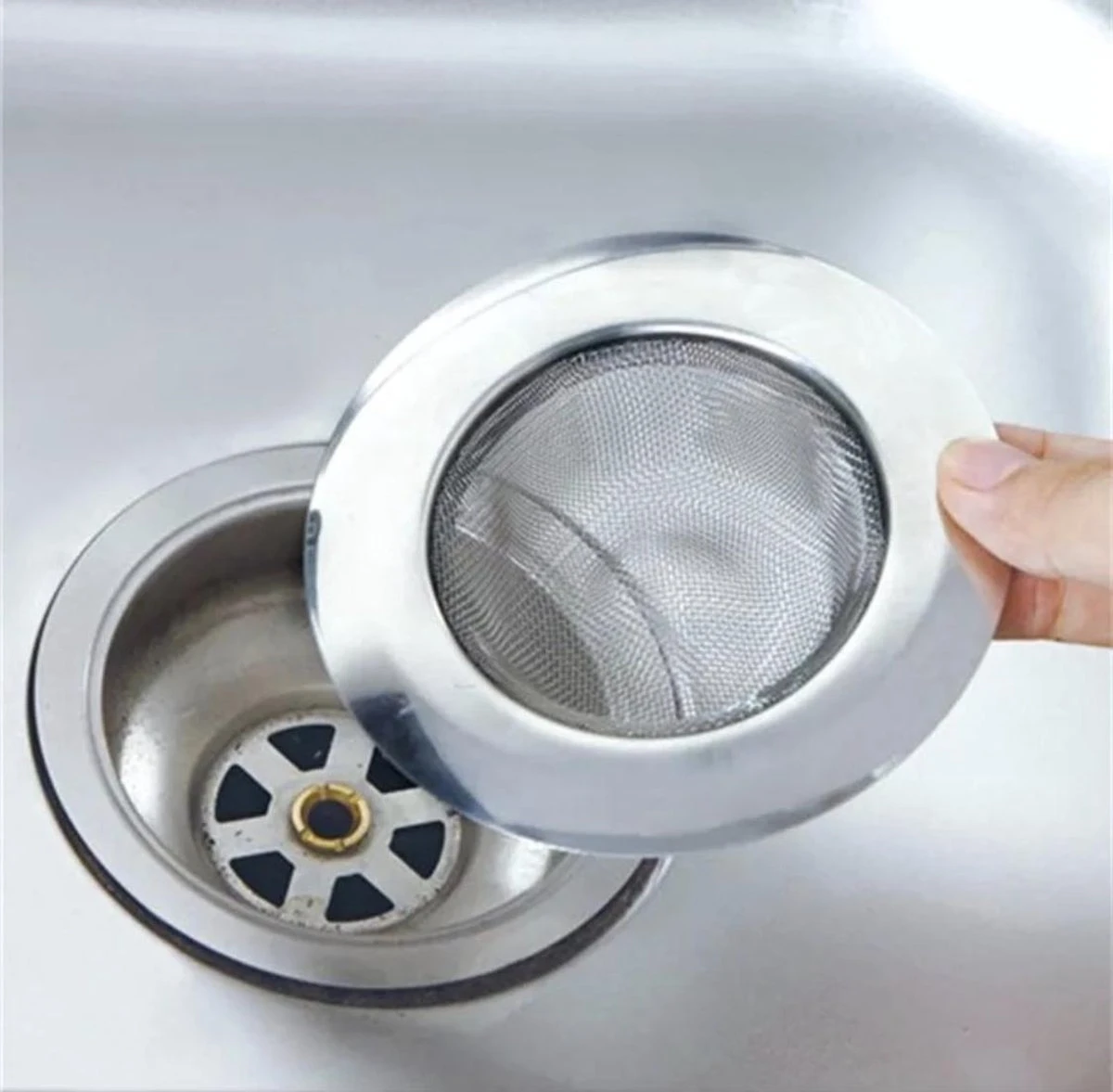 JvB - Gootsteen Zeef 2 Stuks RVS Buitenmaat 7.5 Cm Binnenmaat 4,3 Cm - Zeef - Gootsteen - Haar Opvanger Haar Vanger - Vuil Tegenhouden 3 JvB - Gootsteen Zeef 2 Stuks RVS Buitenmaat 7.5 Cm Binnenmaat 4,3 Cm - Zeef - Gootsteen - Haar Opvanger Haar Vanger - Vuil Tegenhouden