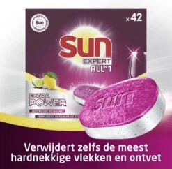 SUN® Sun Tabs Extra Power Citroen - Vaatwastabletten - 6 X 42ST -Schone Winkel 1200x1178 2