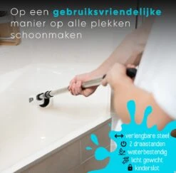 Merkloos Scrubclean Elektrische Schoonmaakborstel-7 In 1 Schrobber Met Steel-2 Standen Poetsmachine-max 130cm-badkamer/keuken/auto +gratis Houder -Schone Winkel 1200x1180 2