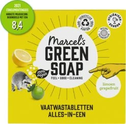 Marcel's Green Soap Vaatwastabletten Grapefruit & Limoen - 25 Stuks -Schone Winkel 1200x1180