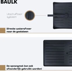 Baulk® - Afdruiprek - Afdruiprek Met Lekbak - Afwas - Droogrek Afwas - RVS - Bestekbak - Modern -Schone Winkel 1200x1185 4