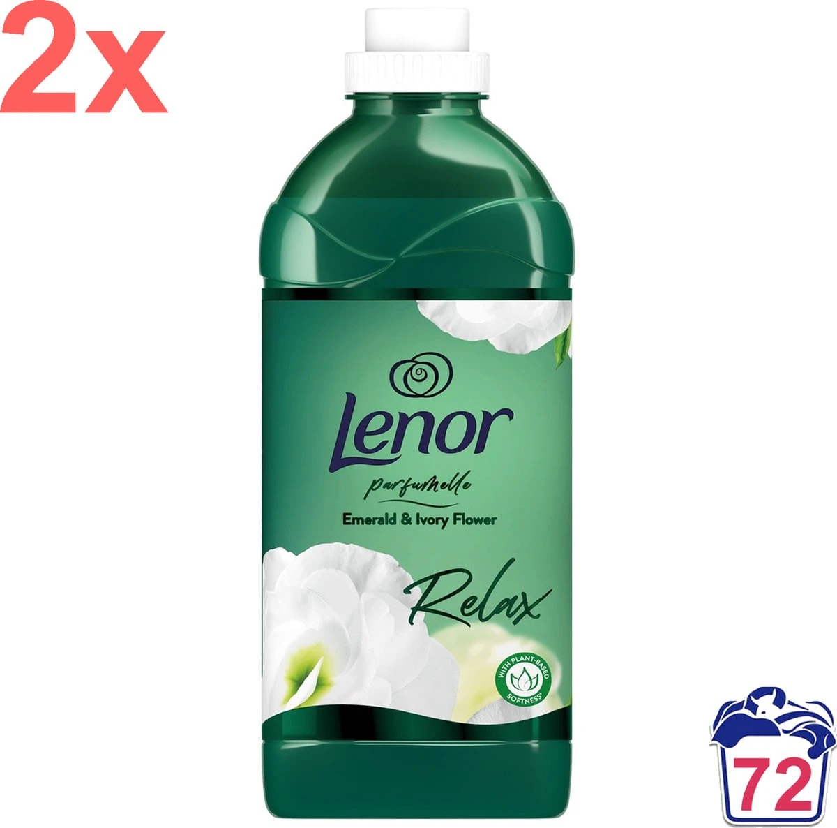 Lenor - Emerald & Lotus Flower - Wasverzachter - 2160ml - 72 Wasbeurten 6 Lenor - Emerald & Lotus Flower - Wasverzachter - 2160ml - 72 Wasbeurten - Afbeelding 4